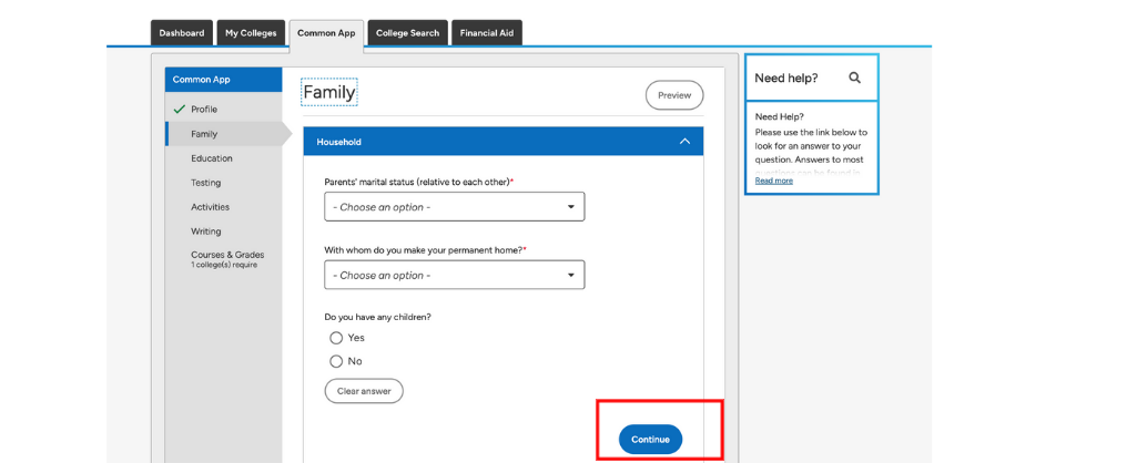 Common App | Common App Fill out Guide | Common App Guide | Common App fill out | Common App Tutorial | Common Application Profile