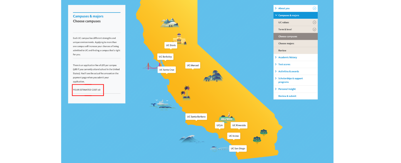 IvyMax College Application | UC application | University of California application | UC system for high school students | High school students apply for College