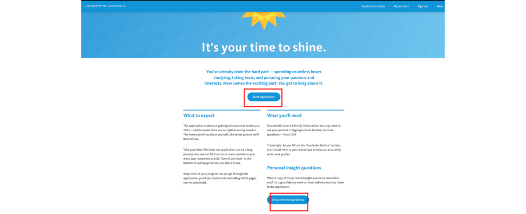 IvyMax College Application | UC application | University of California application | UC system for high school students | High school students apply for College