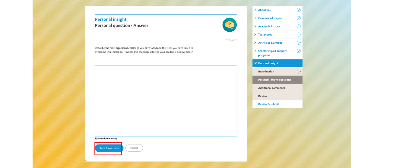 UC application | College application | University of California application for high school students who want to apply for college
